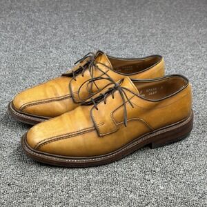 Allen Edmonds Hillcrest 6.5 D Split Toe Derby Dress Shoes Tan Brown Made USA